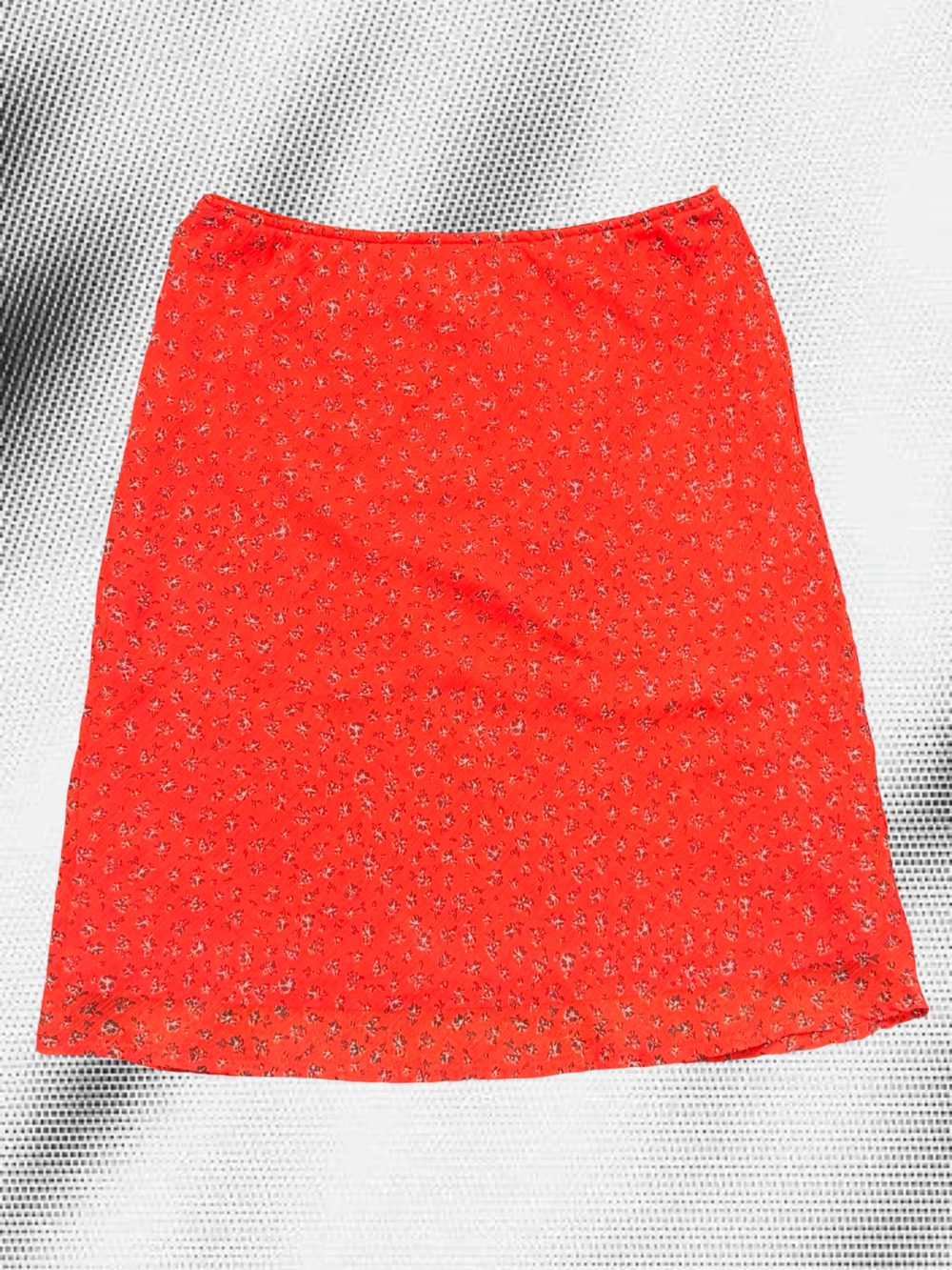 Cotton:On Red Floral Print Mini Skirt with Elastic Waist
